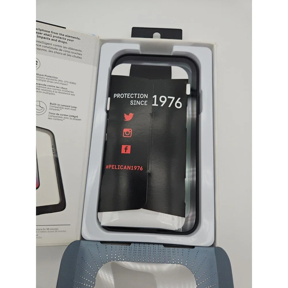 Pelican Marine Waterproof Case for iPhone X - Clear | Full Body Protective Cover